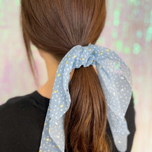 Load image into Gallery viewer, Dizzy Miss Lizzy Polka Dot Long Scarf Scrunchie

