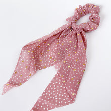 Load image into Gallery viewer, Dizzy Miss Lizzy Polka Dot Long Scarf Scrunchie
