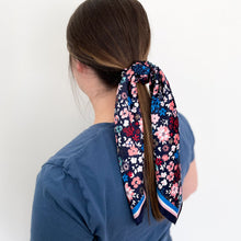 Load image into Gallery viewer, Amanda Floral Long Scarf Scrunchie
